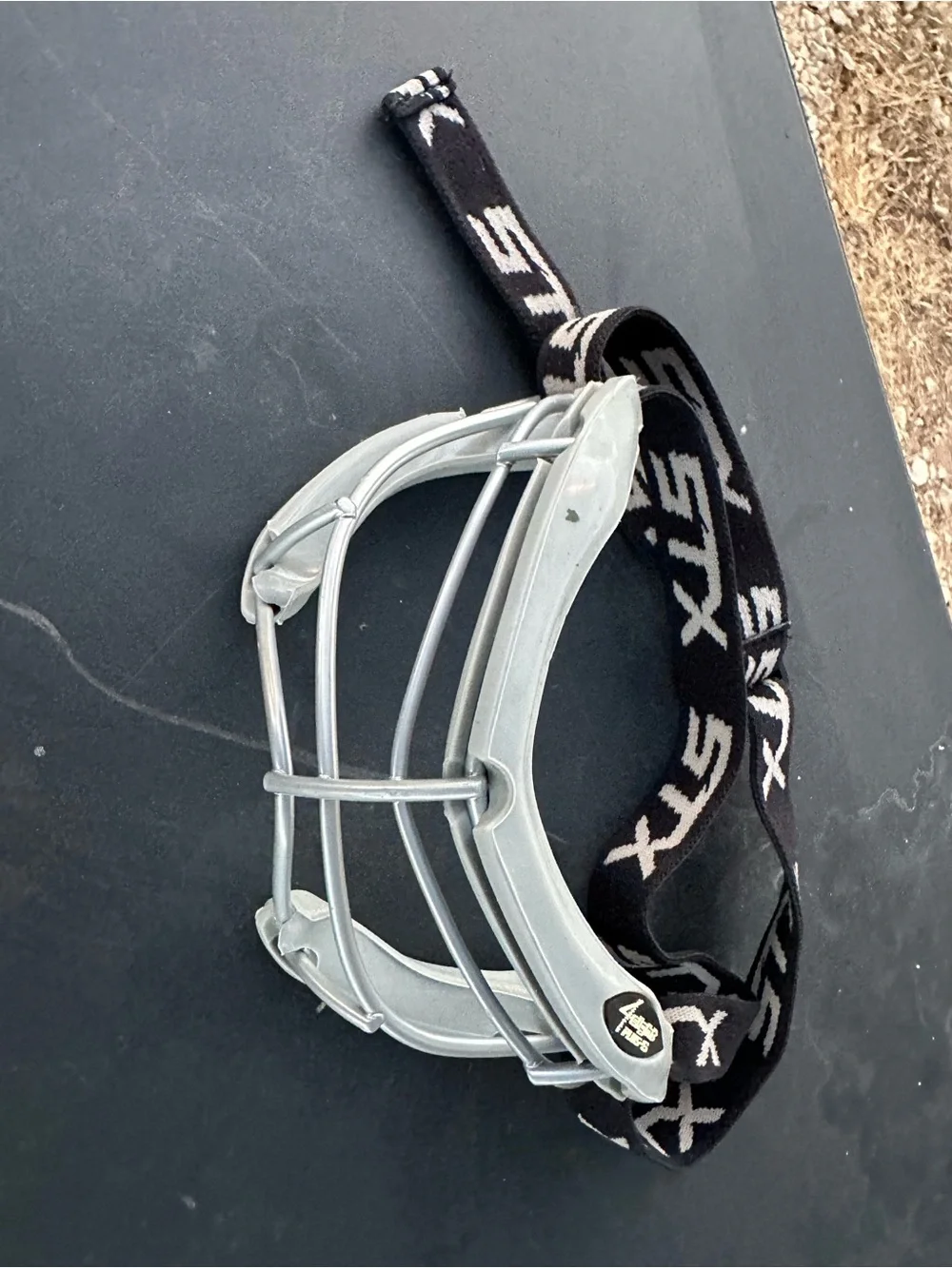 Youth Lacrosse Face Mask Guard in Light Gray